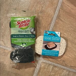 Scotch-Brite Heavy Duty Dishwand Refills and Soap Saver Set NEW